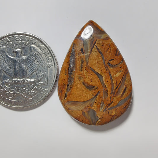 Mariam Jasper gemstone cabochon - natural crystal healing stone for jewelry making by Gemivra