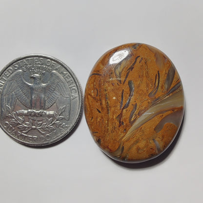 Mariam Jasper gemstone cabochon - natural crystal healing stone for jewelry making by Gemivra