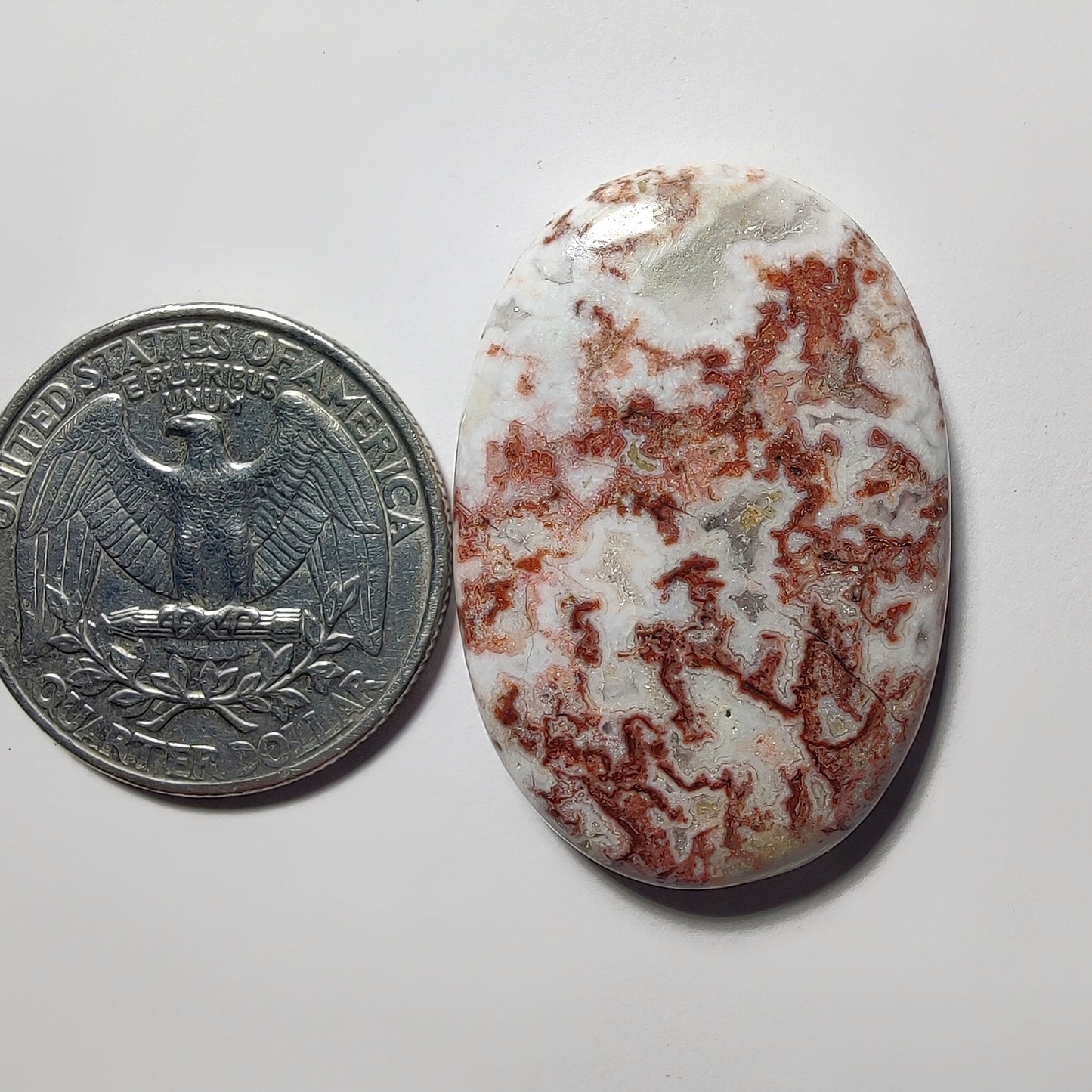 Rosita Jasper gemstone cabochon - natural crystal healing stone for jewelry making by Gemivra