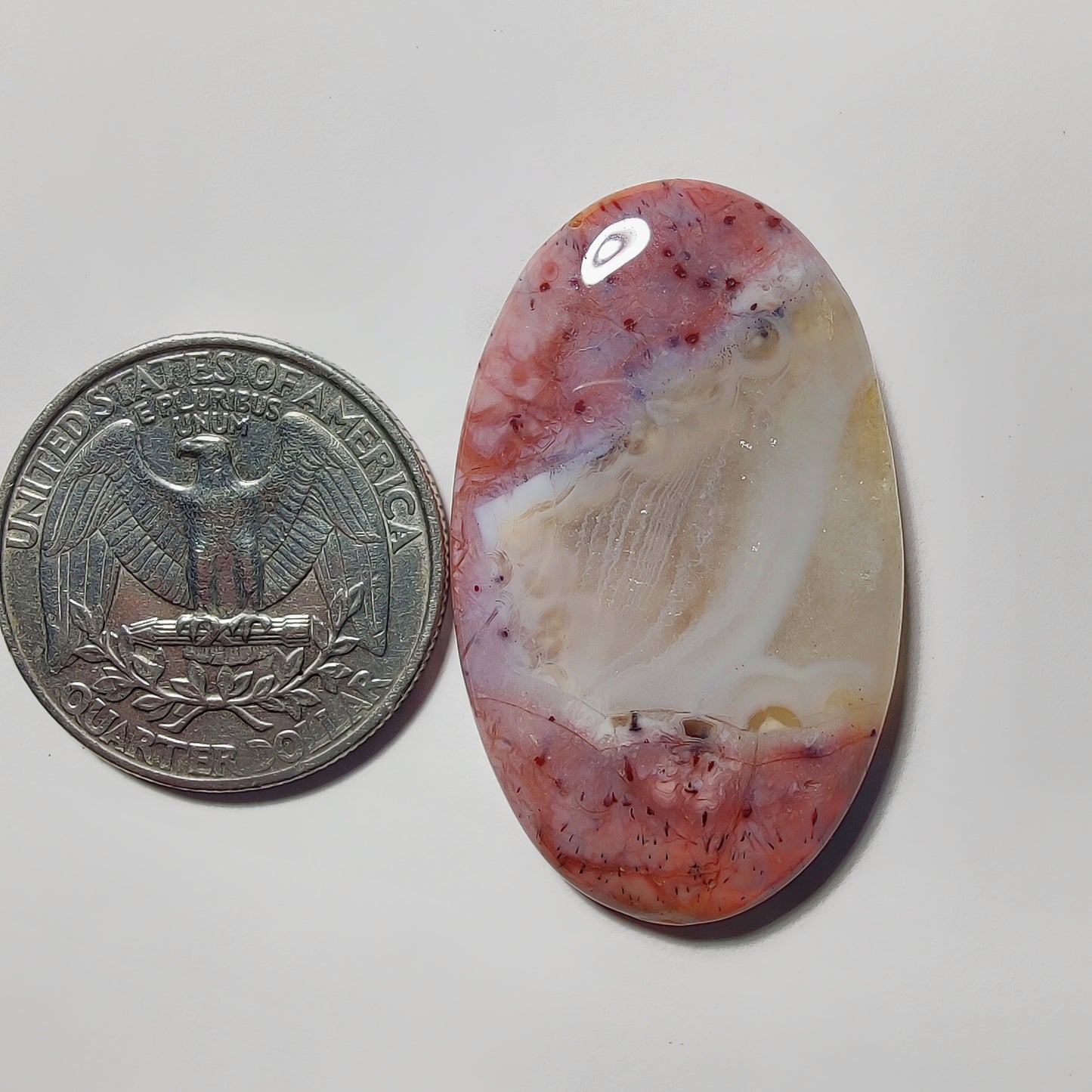 Botswana Agate gemstone cabochon - natural crystal healing stone for jewelry making by Gemivra