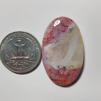 Botswana Agate gemstone cabochon - natural crystal healing stone for jewelry making by Gemivra
