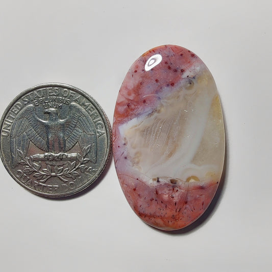 Botswana Agate gemstone cabochon - natural crystal healing stone for jewelry making by Gemivra