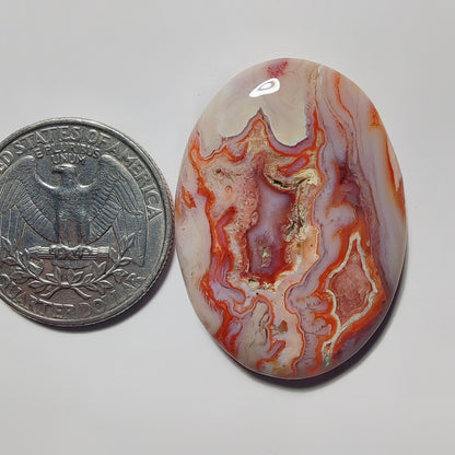 Botswana Agate gemstone cabochon - natural crystal healing stone for jewelry making by Gemivra