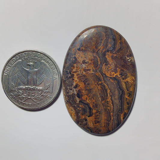Stromatolite gemstone cabochon - natural crystal healing stone for jewelry making by Gemivra