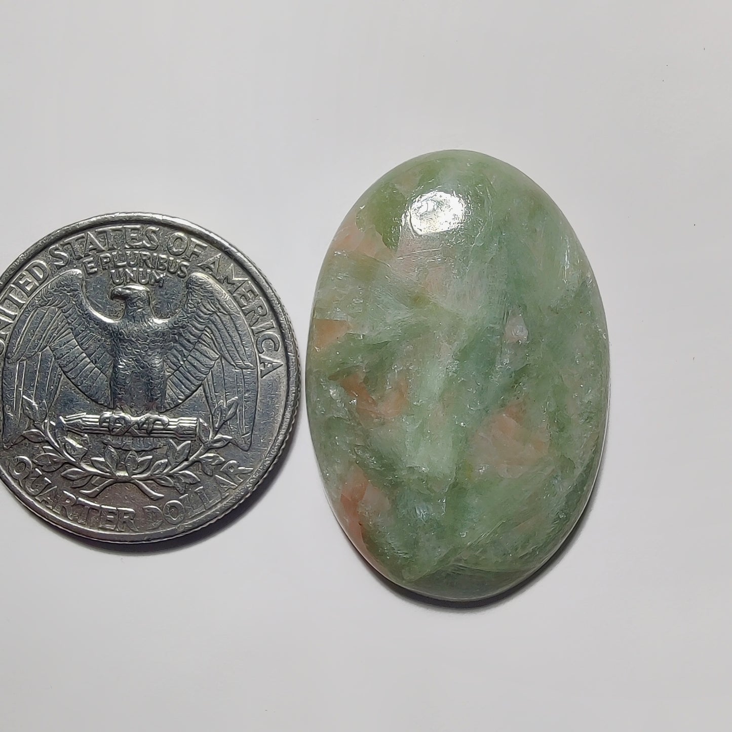 Golden Seraphinite gemstone cabochon - natural crystal healing stone for jewelry making by Gemivra