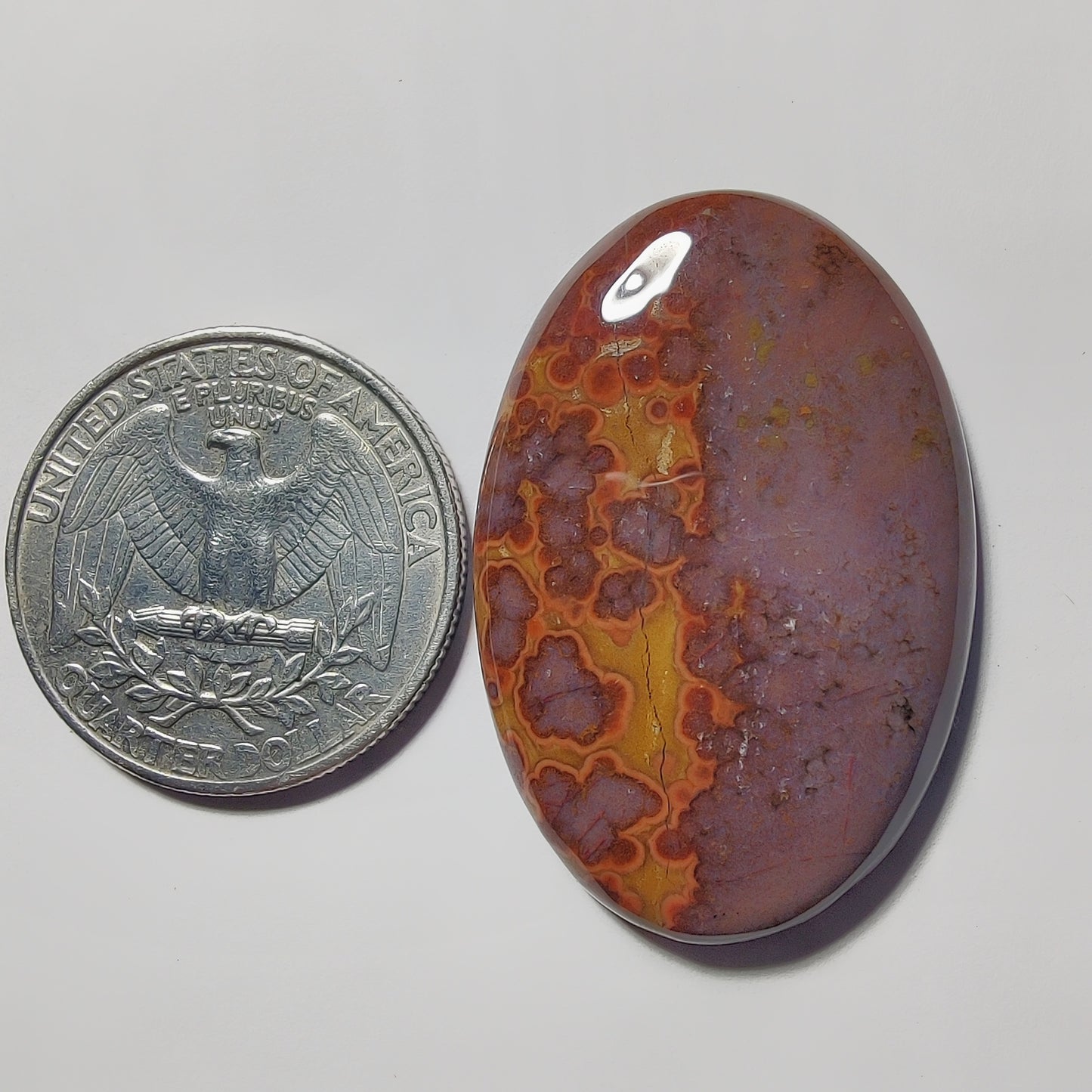 Ocean Jasper gemstone cabochon - natural crystal healing stone for jewelry making by Gemivra
