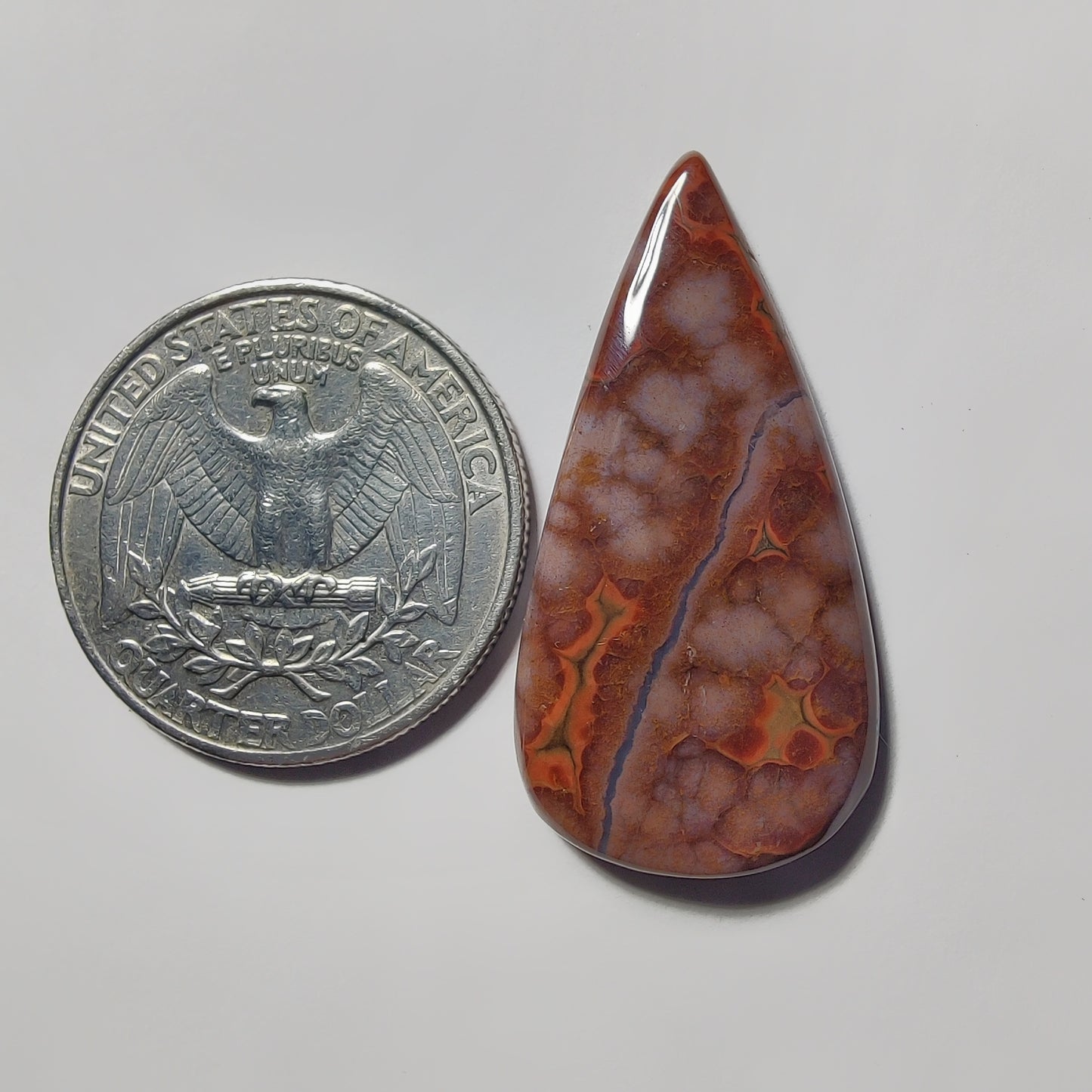 Ocean Jasper gemstone cabochon - natural crystal healing stone for jewelry making by Gemivra