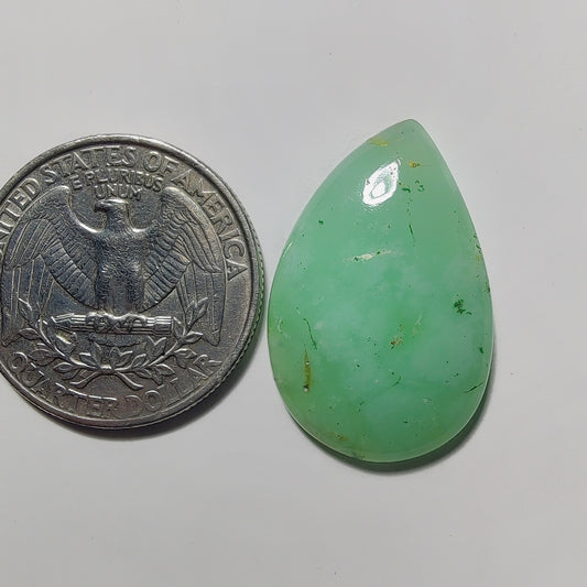 Chrysoprase gemstone cabochon - natural crystal healing stone for jewelry making by Gemivra