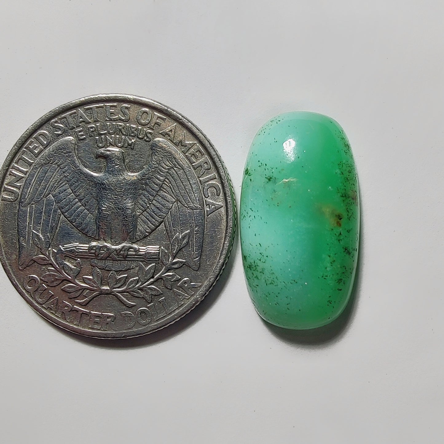 Chrysoprase gemstone cabochon - natural crystal healing stone for jewelry making by Gemivra