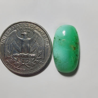 Chrysoprase gemstone cabochon - natural crystal healing stone for jewelry making by Gemivra