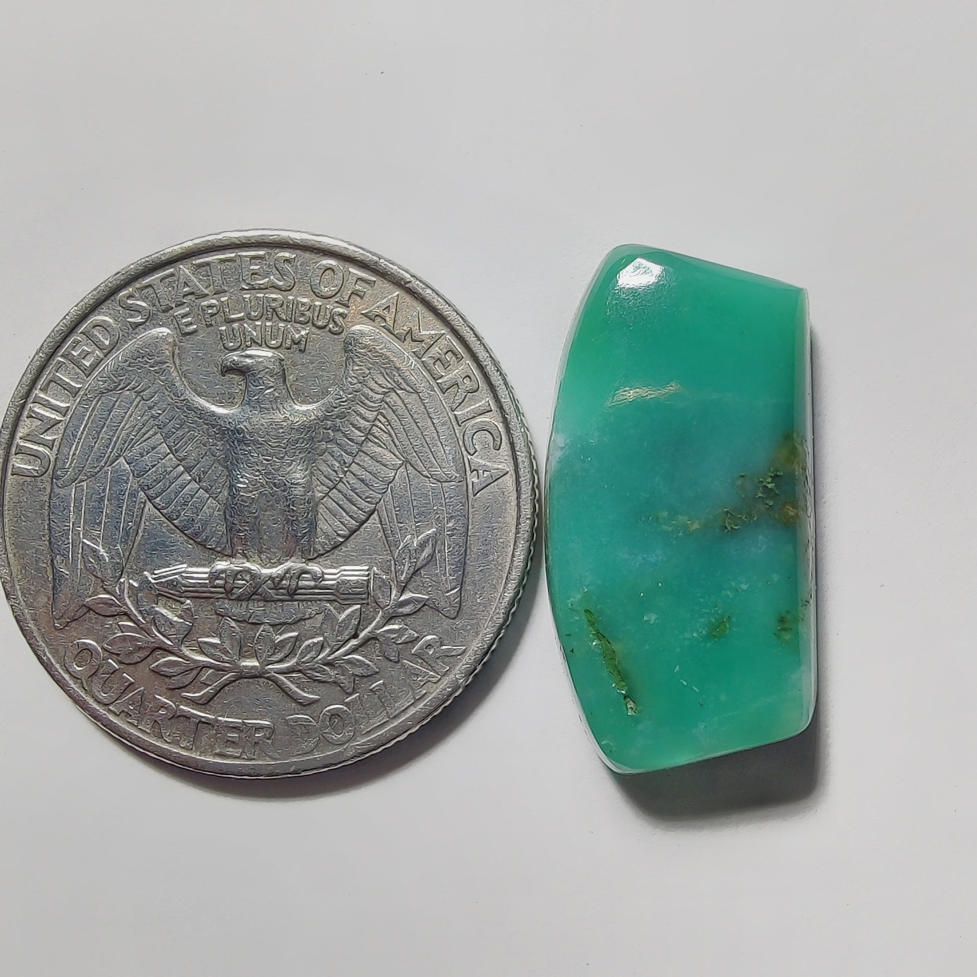 Chrysoprase gemstone cabochon - natural crystal healing stone for jewelry making by Gemivra