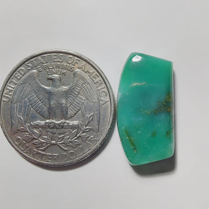 Chrysoprase gemstone cabochon - natural crystal healing stone for jewelry making by Gemivra