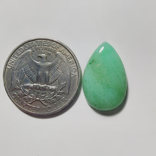 Chrysoprase gemstone cabochon - natural crystal healing stone for jewelry making by Gemivra
