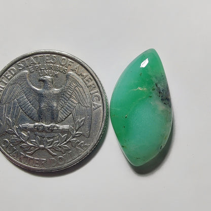 Chrysoprase gemstone cabochon - natural crystal healing stone for jewelry making by Gemivra