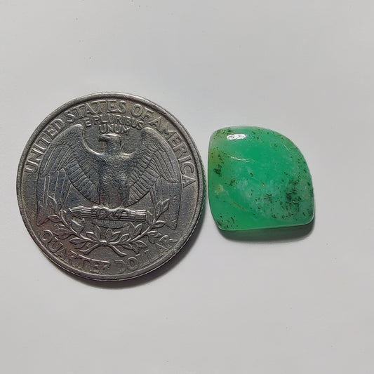 Chrysoprase gemstone cabochon - natural crystal healing stone for jewelry making by Gemivra