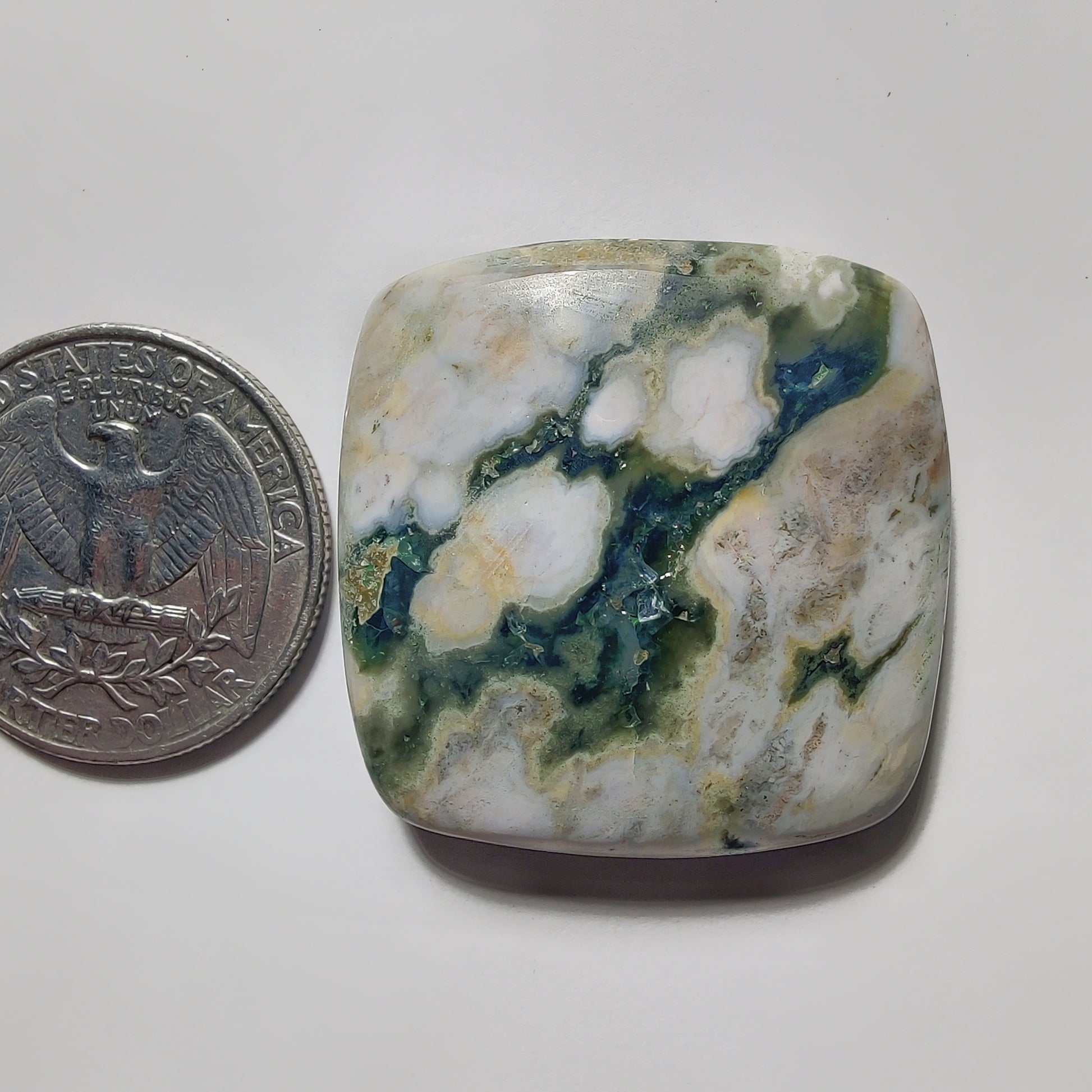 Ocean Jasper gemstone cabochon - natural crystal healing stone for jewelry making by Gemivra