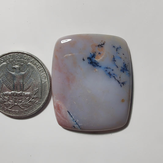Honey Dendritic Agate gemstone cabochon - natural crystal healing stone for jewelry making by Gemivra