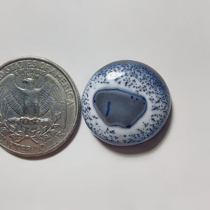 Dendritic Agate gemstone cabochon - natural crystal healing stone for jewelry making by Gemivra