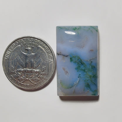Moss Agate gemstone cabochon - natural crystal healing stone for jewelry making by Gemivra