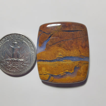 Thunder Agate gemstone cabochon - natural crystal healing stone for jewelry making by Gemivra