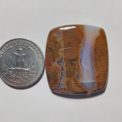 Thunder Agate gemstone cabochon - natural crystal healing stone for jewelry making by Gemivra