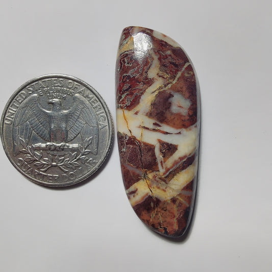 Chocolate Jasper gemstone cabochon - natural crystal healing stone for jewelry making by Gemivra