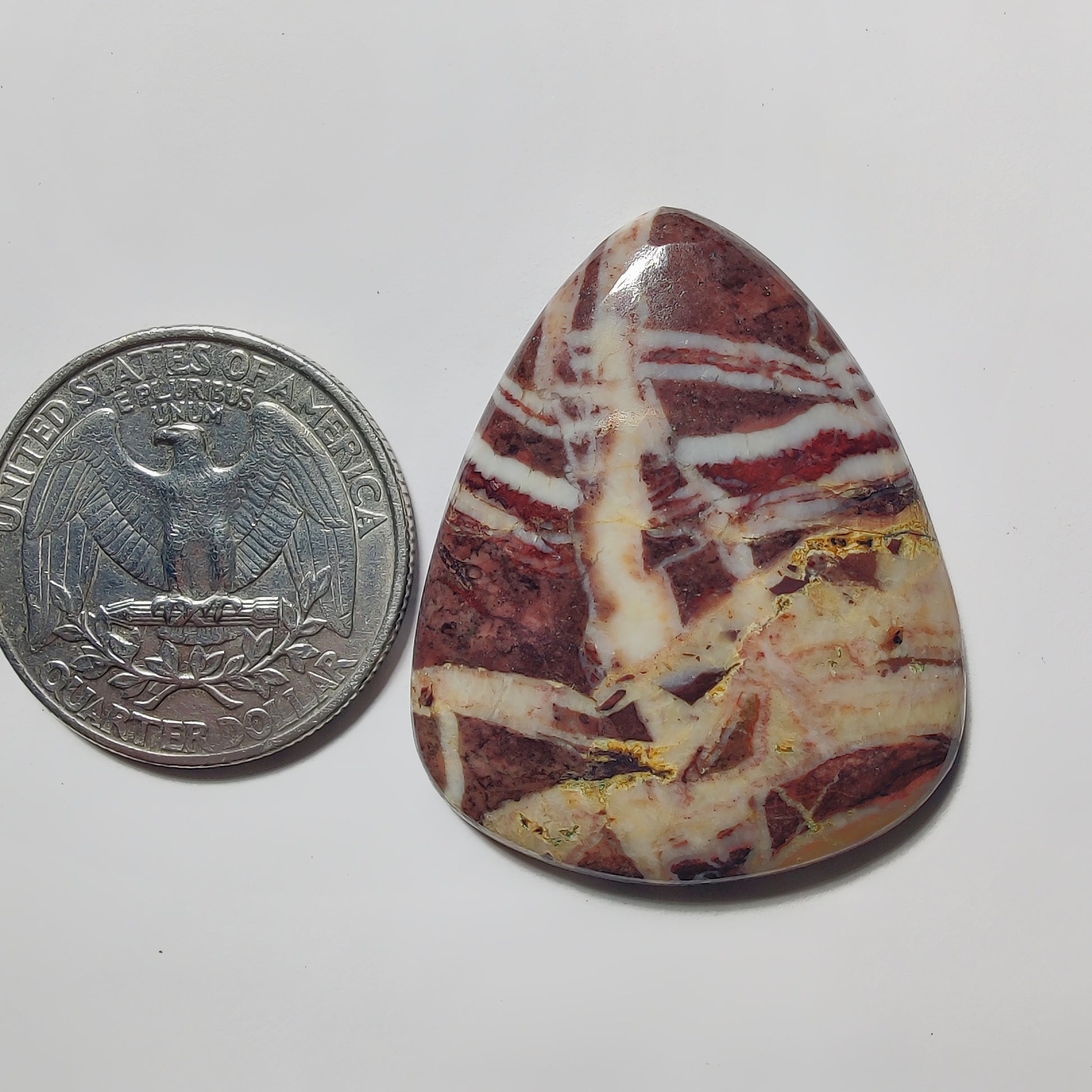 Chocolate Jasper gemstone cabochon - natural crystal healing stone for jewelry making by Gemivra