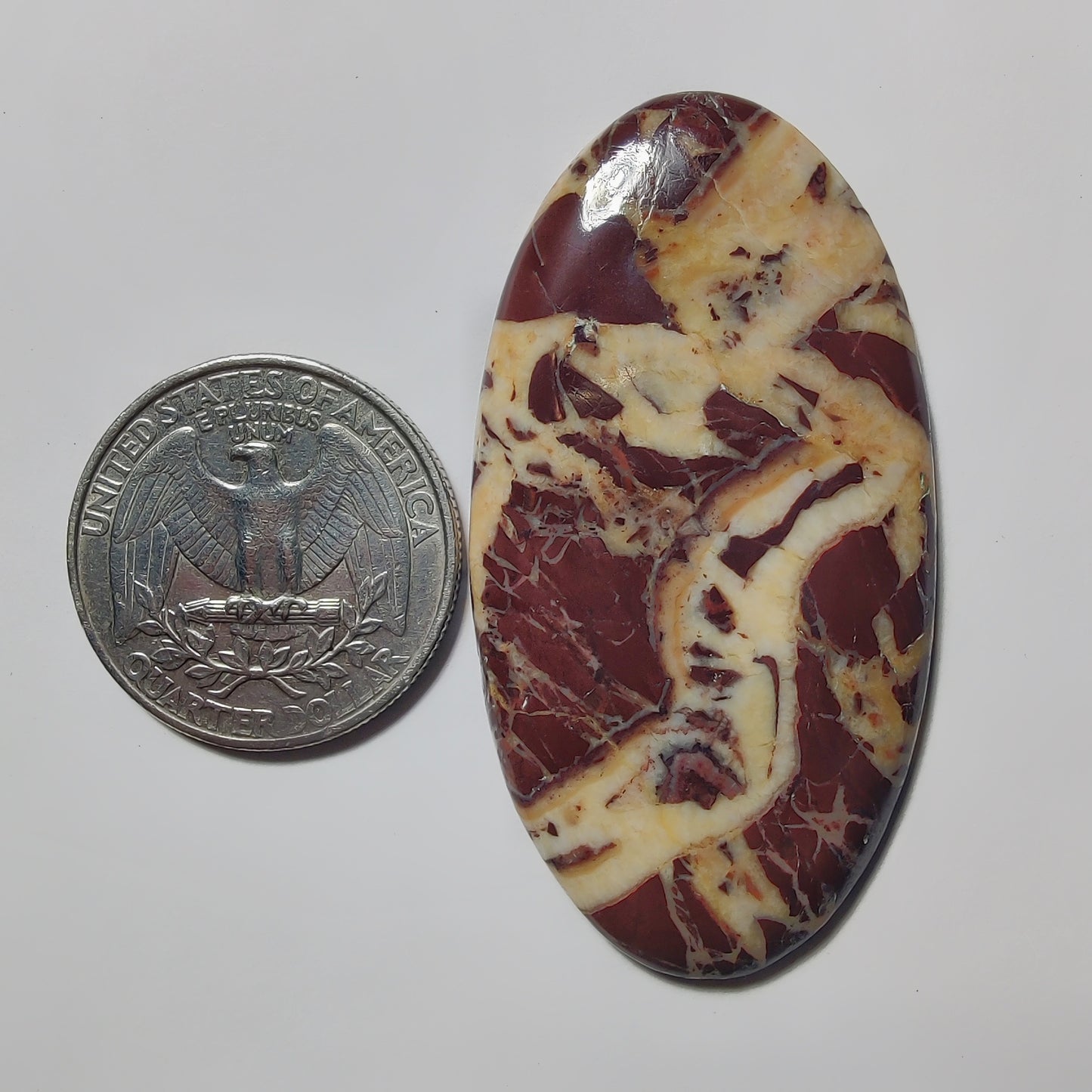Chocolate Jasper gemstone cabochon - natural crystal healing stone for jewelry making by Gemivra