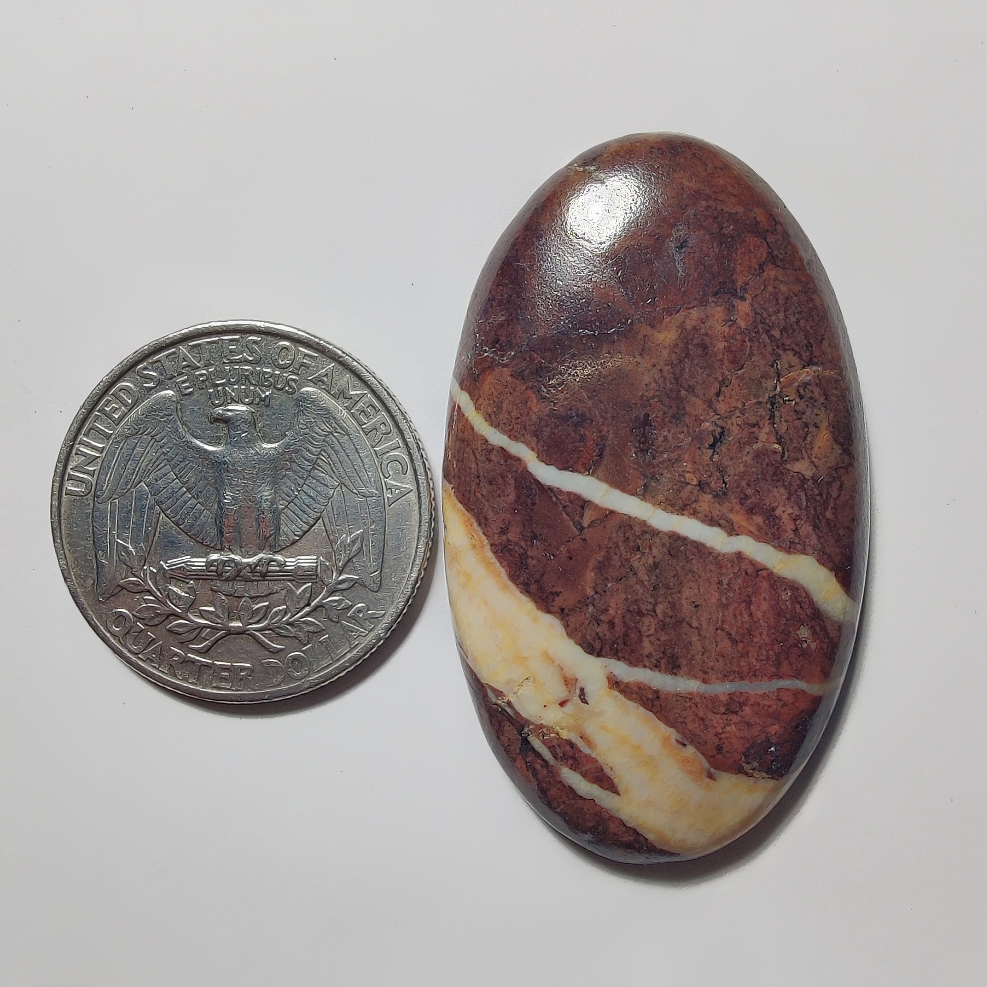Chocolate Jasper gemstone cabochon - natural crystal healing stone for jewelry making by Gemivra