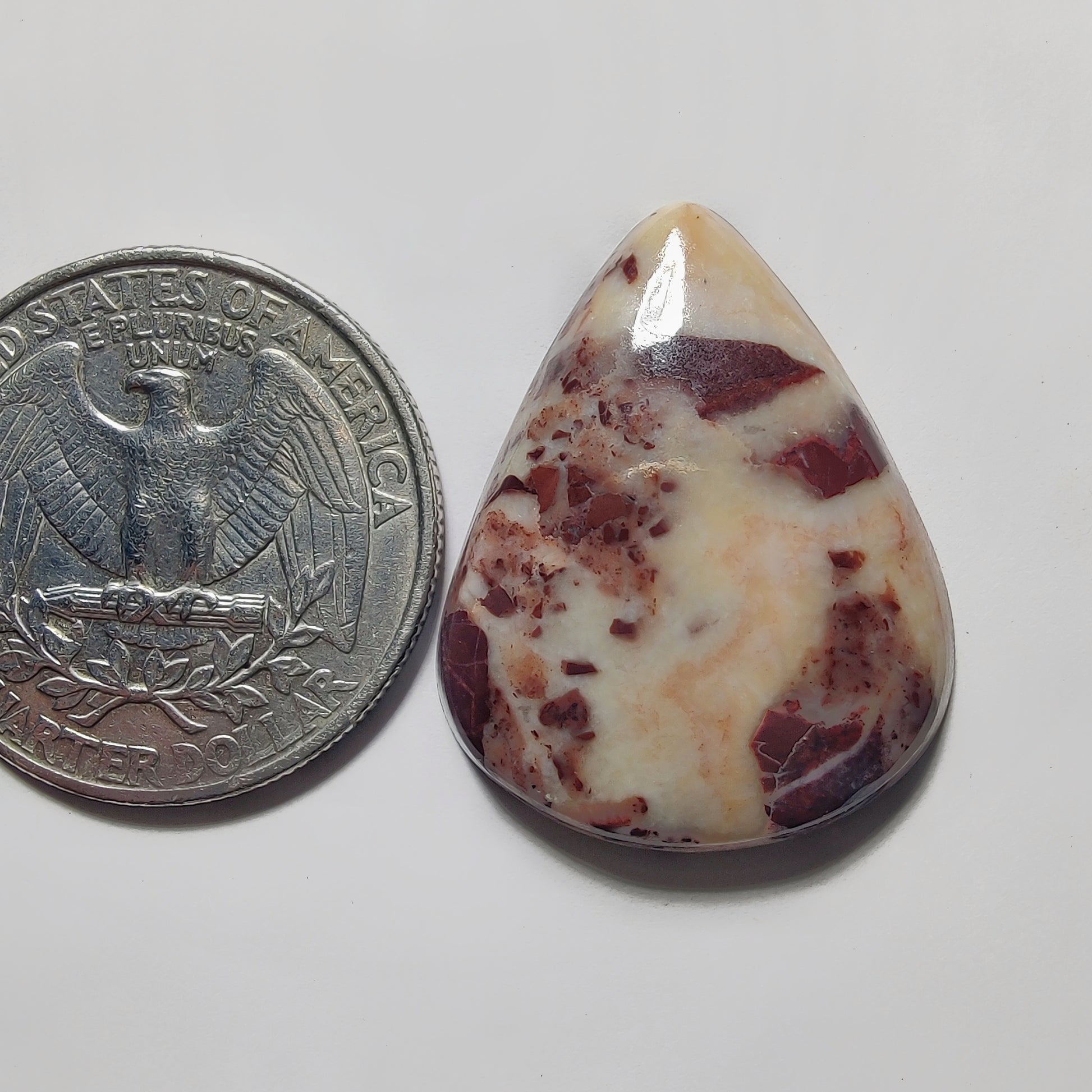 Chocolate Jasper gemstone cabochon - natural crystal healing stone for jewelry making by Gemivra