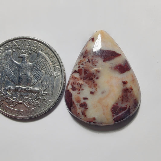Chocolate Jasper gemstone cabochon - natural crystal healing stone for jewelry making by Gemivra
