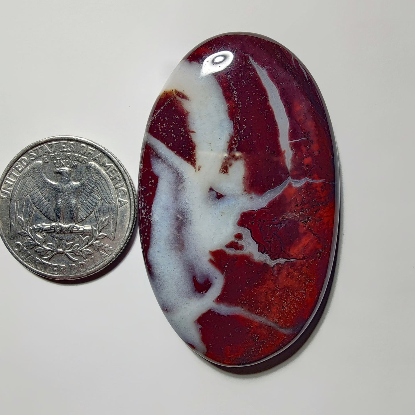 Chocolate Jasper gemstone cabochon - natural crystal healing stone for jewelry making by Gemivra
