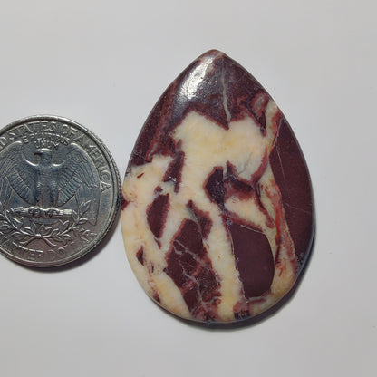 Chocolate Jasper gemstone cabochon - natural crystal healing stone for jewelry making by Gemivra