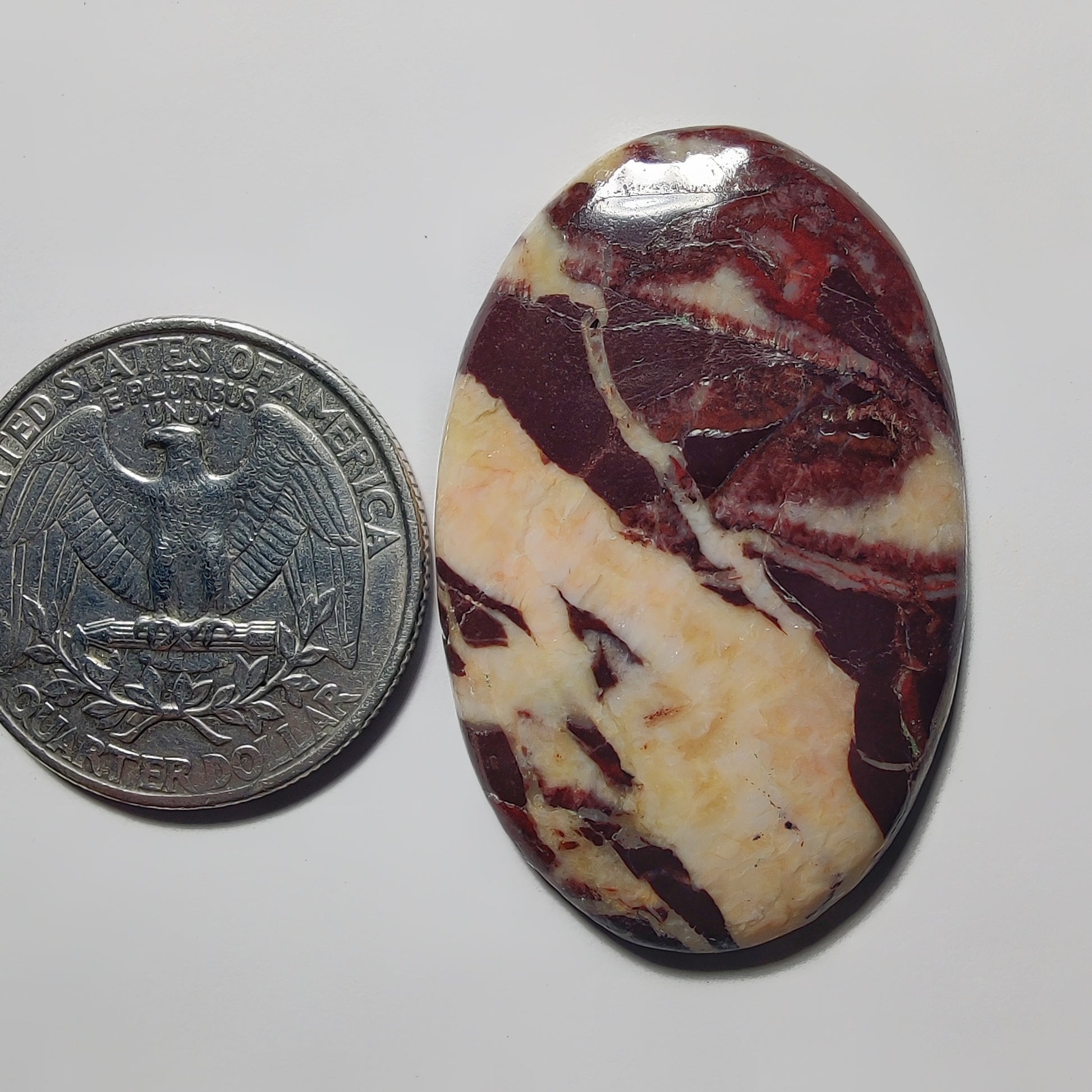 Chocolate Jasper gemstone cabochon - natural crystal healing stone for jewelry making by Gemivra
