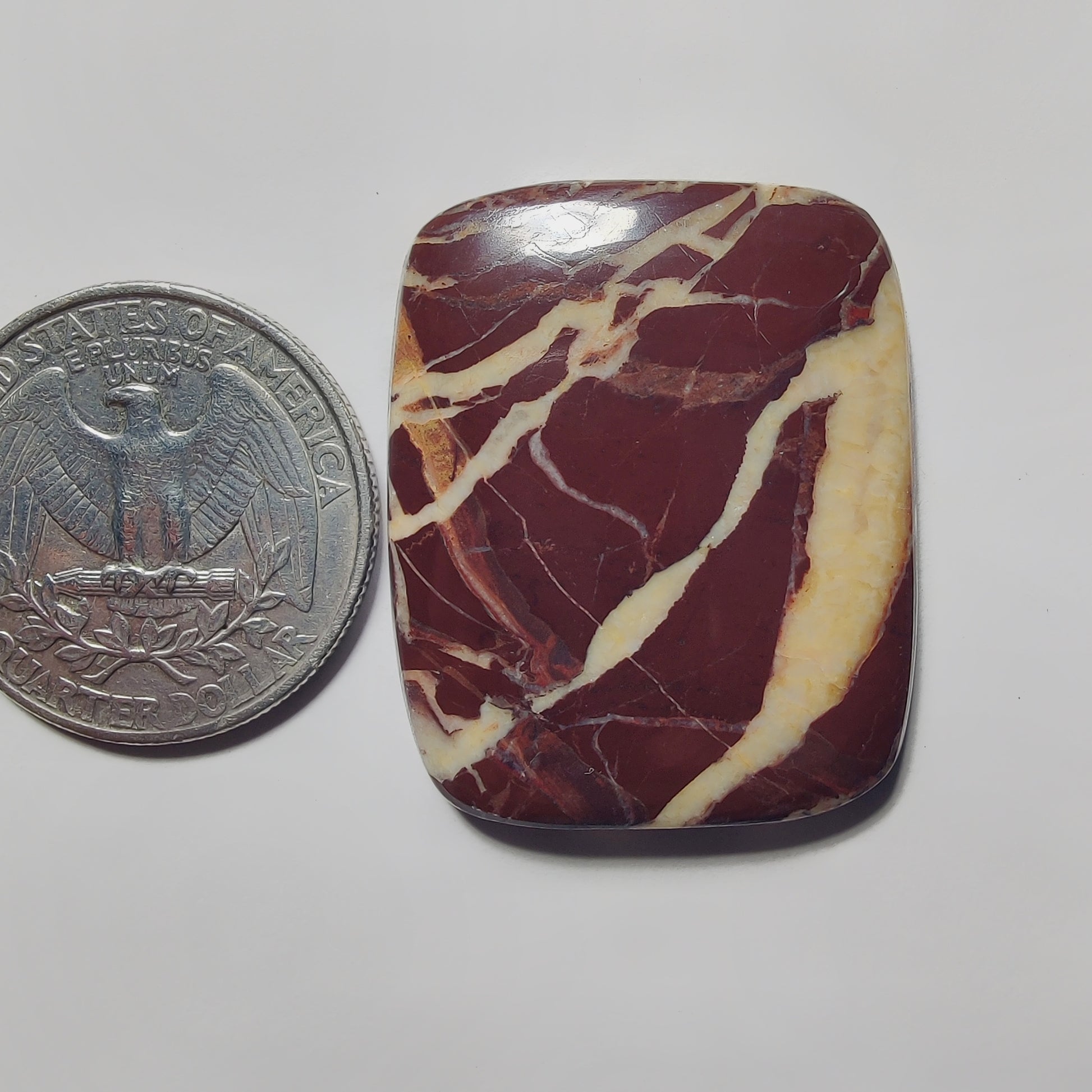 Chocolate Jasper gemstone cabochon - natural crystal healing stone for jewelry making by Gemivra