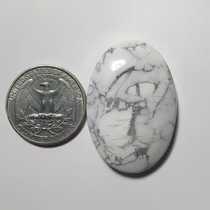 Howlite gemstone cabochon - natural crystal healing stone for jewelry making by Gemivra