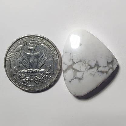Howlite gemstone cabochon - natural crystal healing stone for jewelry making by Gemivra