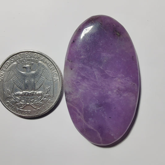 Purple Jade gemstone cabochon - natural crystal healing stone for jewelry making by Gemivra