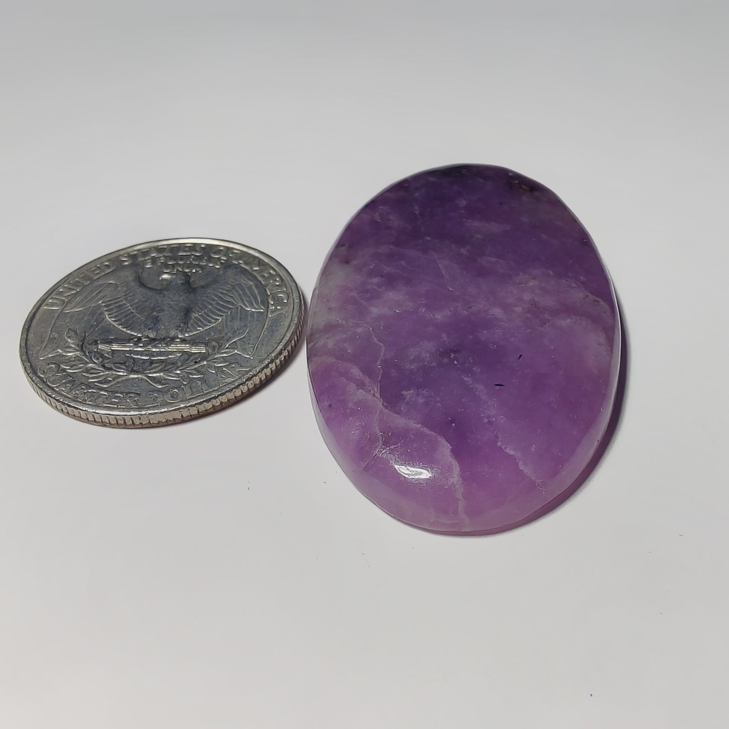 Purple Jade gemstone cabochon - natural crystal healing stone for jewelry making by Gemivra