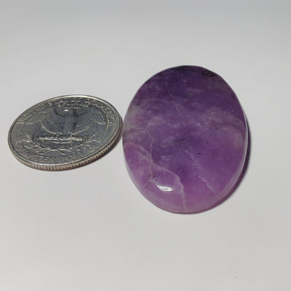 Purple Jade gemstone cabochon - natural crystal healing stone for jewelry making by Gemivra