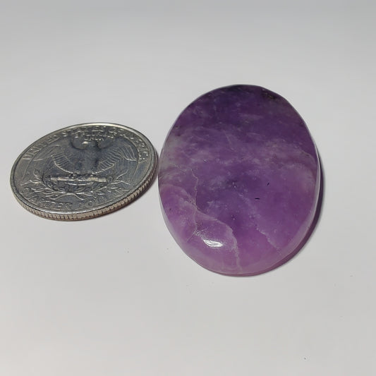 Purple Jade gemstone cabochon - natural crystal healing stone for jewelry making by Gemivra