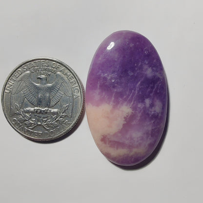 Purple Jade gemstone cabochon - natural crystal healing stone for jewelry making by Gemivra
