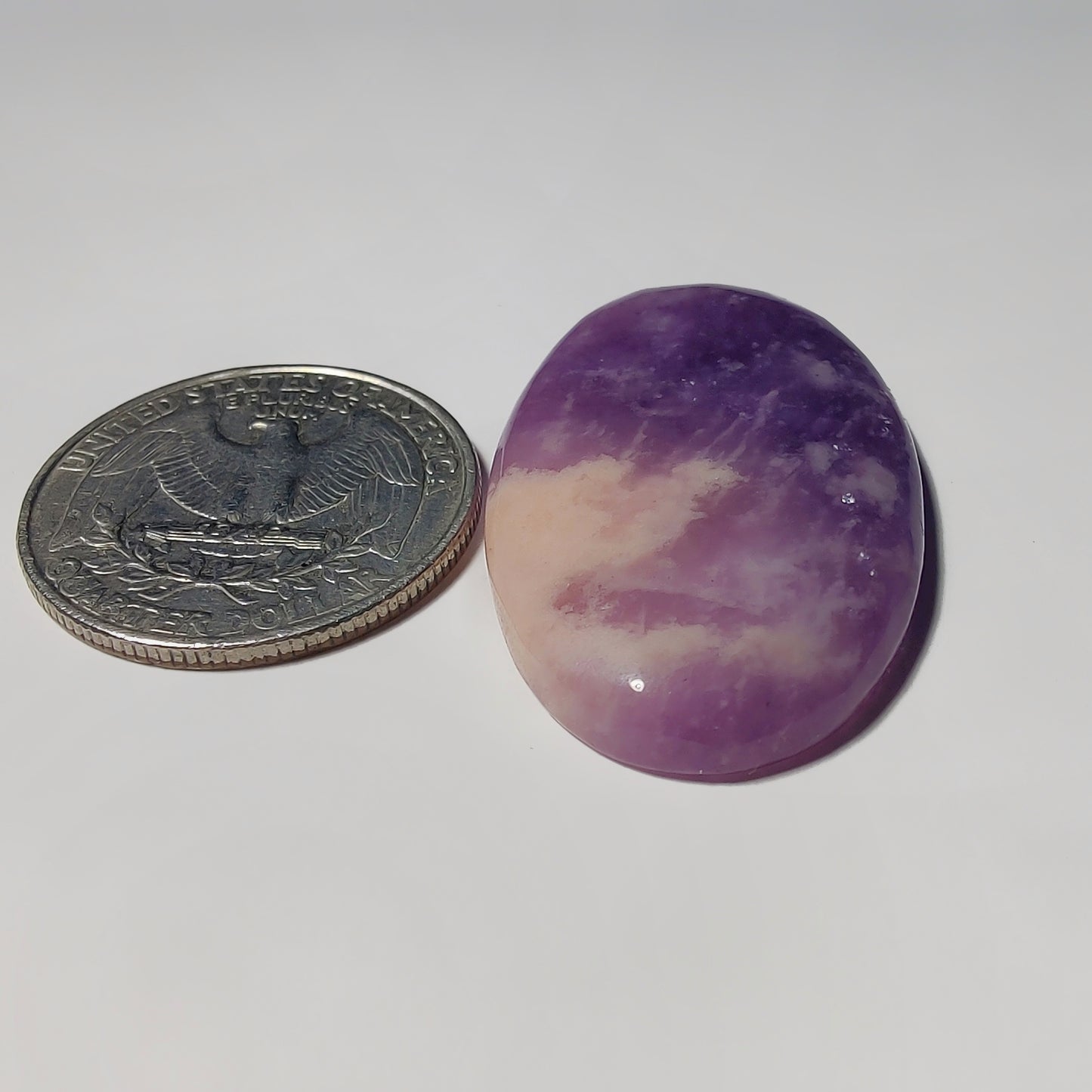 Purple Jade gemstone cabochon - natural crystal healing stone for jewelry making by Gemivra