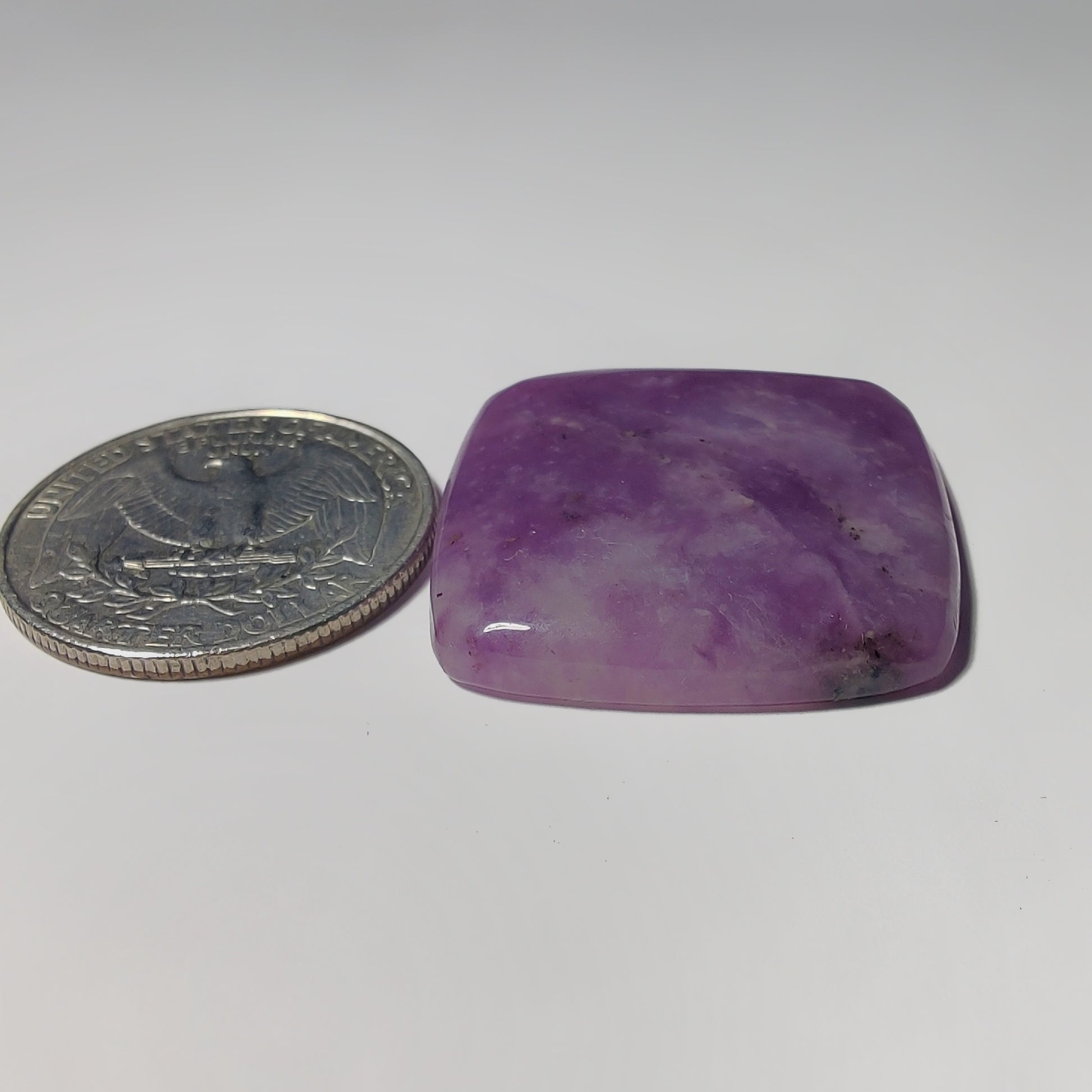 Purple Jade gemstone cabochon - natural crystal healing stone for jewelry making by Gemivra