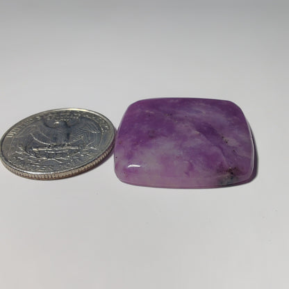 Purple Jade gemstone cabochon - natural crystal healing stone for jewelry making by Gemivra