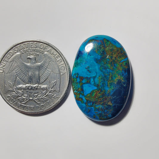 Chrysocolla gemstone cabochon - natural crystal healing stone for jewelry making by Gemivra
