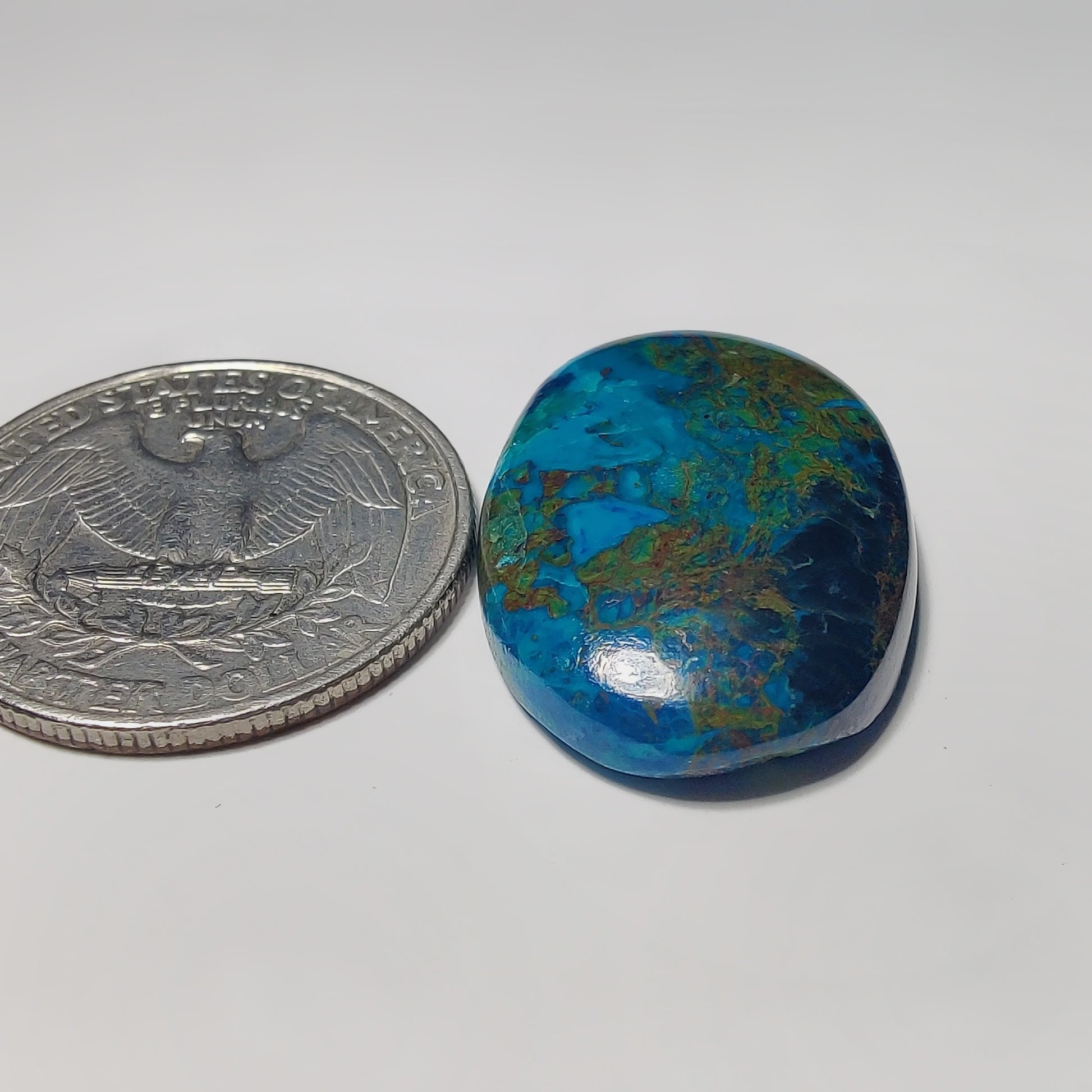 Chrysocolla gemstone cabochon - natural crystal healing stone for jewelry making by Gemivra