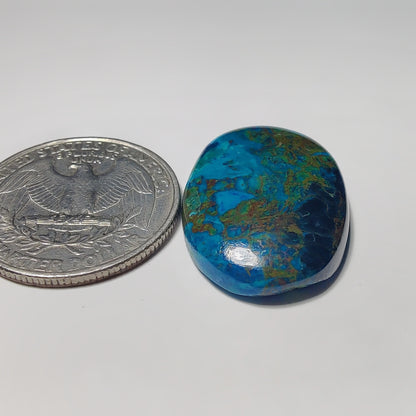 Chrysocolla gemstone cabochon - natural crystal healing stone for jewelry making by Gemivra