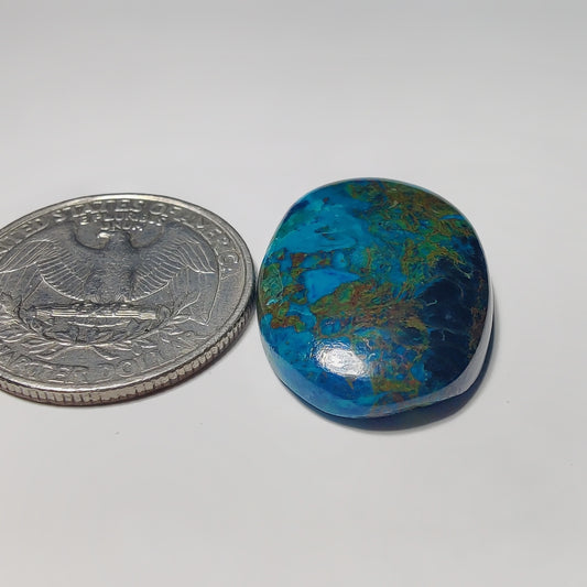 Chrysocolla gemstone cabochon - natural crystal healing stone for jewelry making by Gemivra