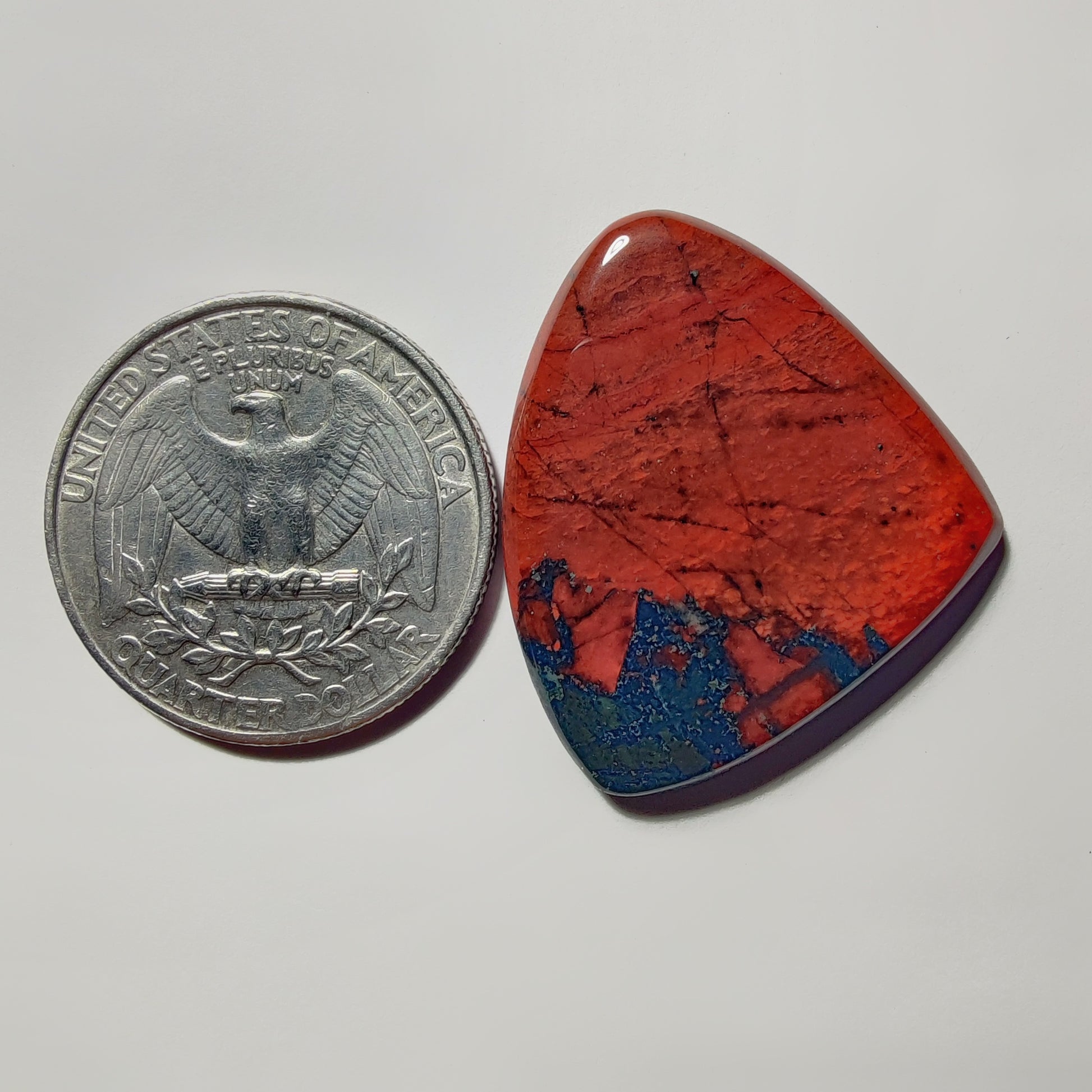 Bloodstone gemstone cabochon - natural crystal healing stone for jewelry making by Gemivra
